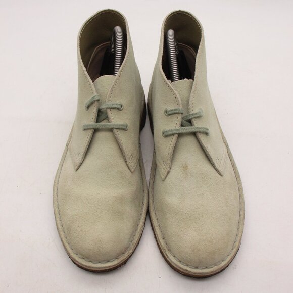 Clarks Originals Shoes Women's 8.5 Light Green  Chukka Ankle Desert Boots Crepe - Picture 2 of 11